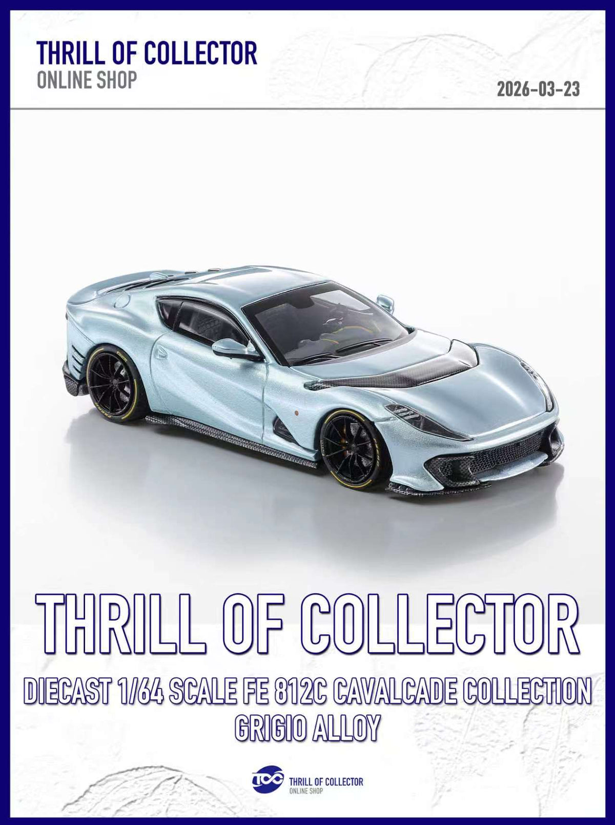 TOC 1:64 Ferrari 812C 3.0 CAVALCADE COLLECTION (4 Colours)