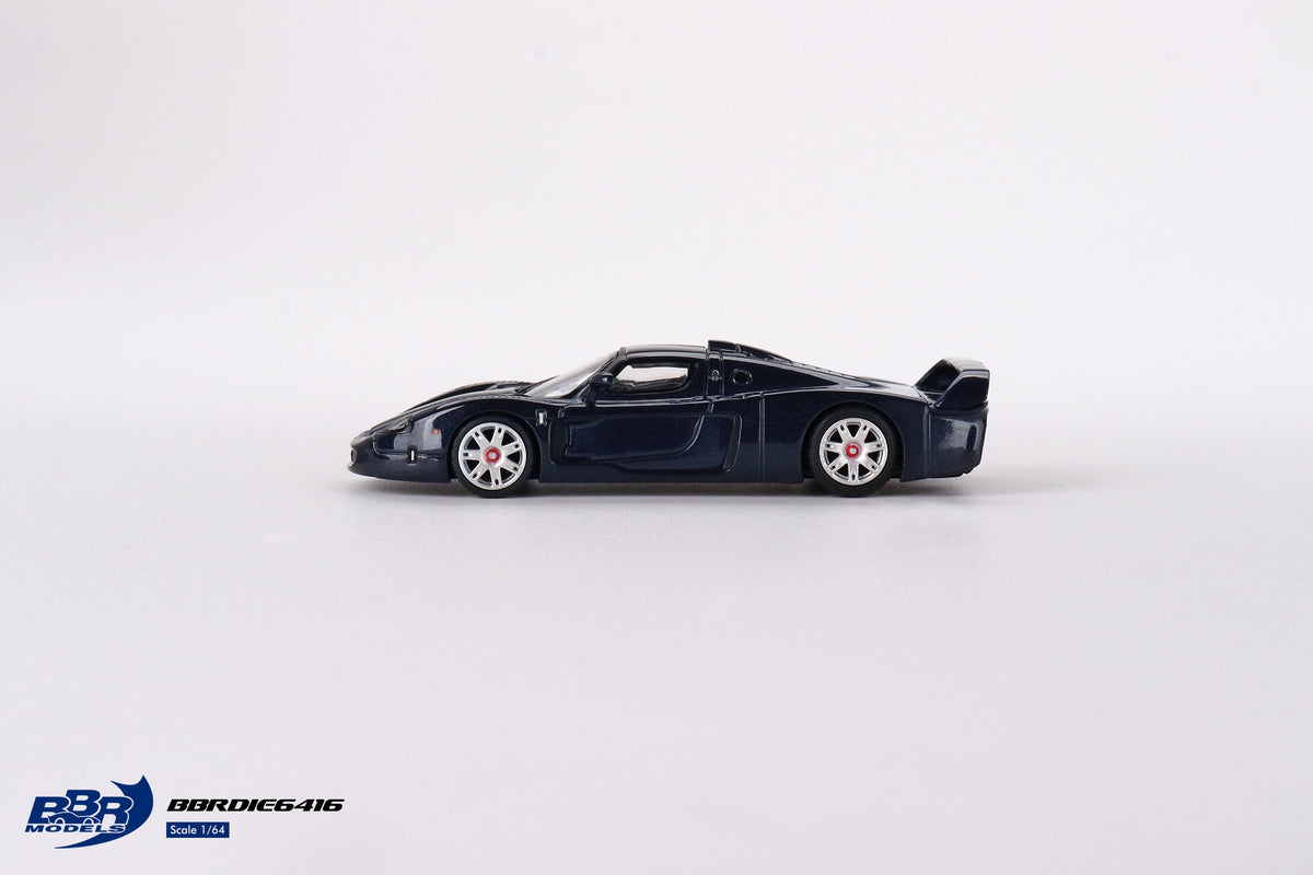 BBR 1:64 Maserati MC12 Stradale Blue Metallic w/ Stripe BBRDIE6416