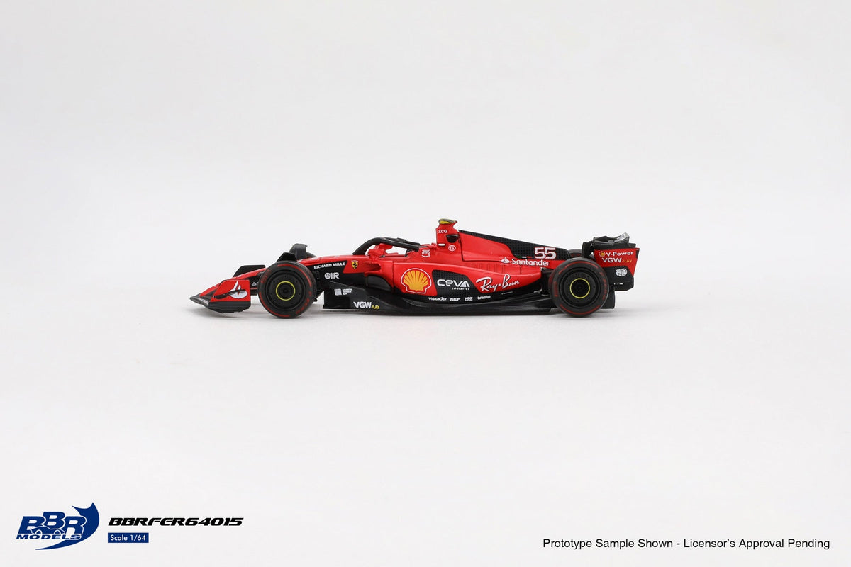BBR Model 1:64 Ferrari SF23 #55 C. Sainz 2023 Bahrain GP BBRFER64015