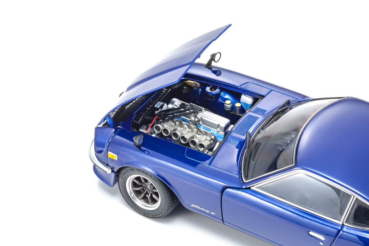 Kyosho 1:18 Nissan Fairlady Z-L (S30) - Blue/Silver Rim - 08220WBL