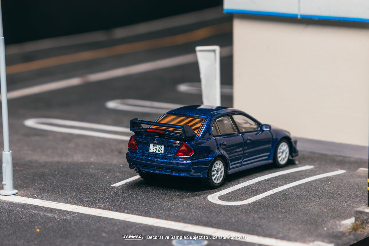 Tarmac Works 1:64 Mitsubishi Lancer Evolution VI Tommi Mäkinen Edition Blue T64R-021-TMEB