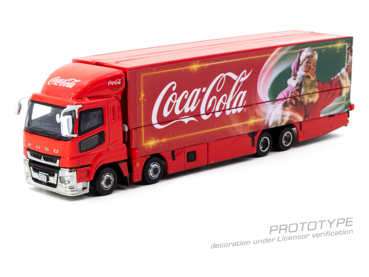 Tarmac Works 1:64 Mitsubishi Fuso Super Great Coca-Cola Santa Truck T64T-TL001-CC