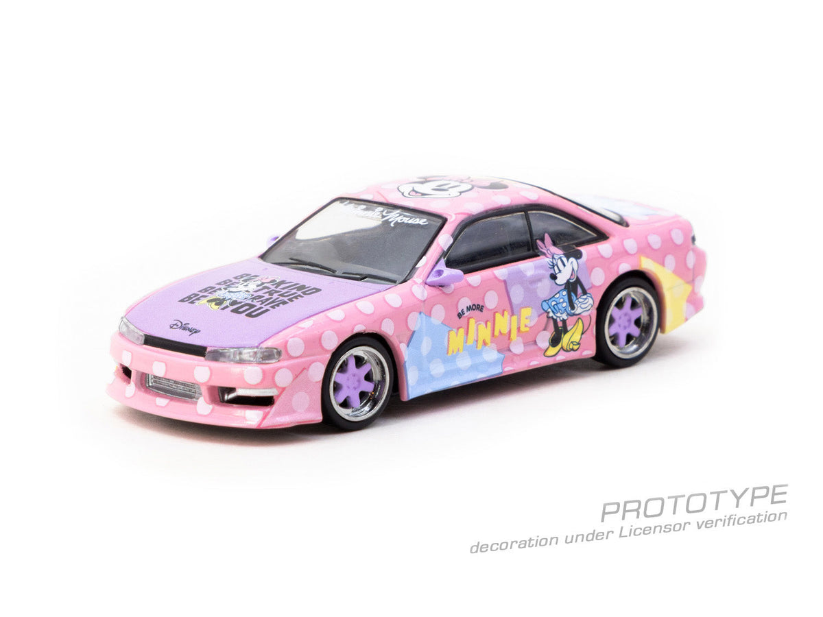Tarmac Works 1:64 VERTEX Nissan Silvia (S14) Minnie Mouse T64G-018-MN