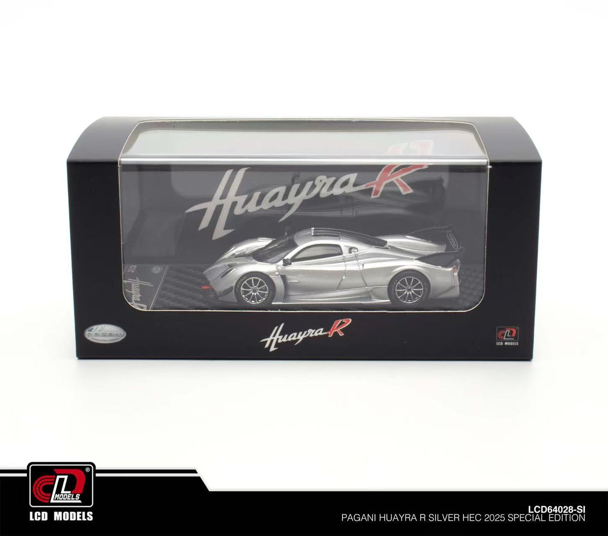 LCD 1:64 Pagani Huayra R Sliver TMCS 2025 LCD64028-Sl