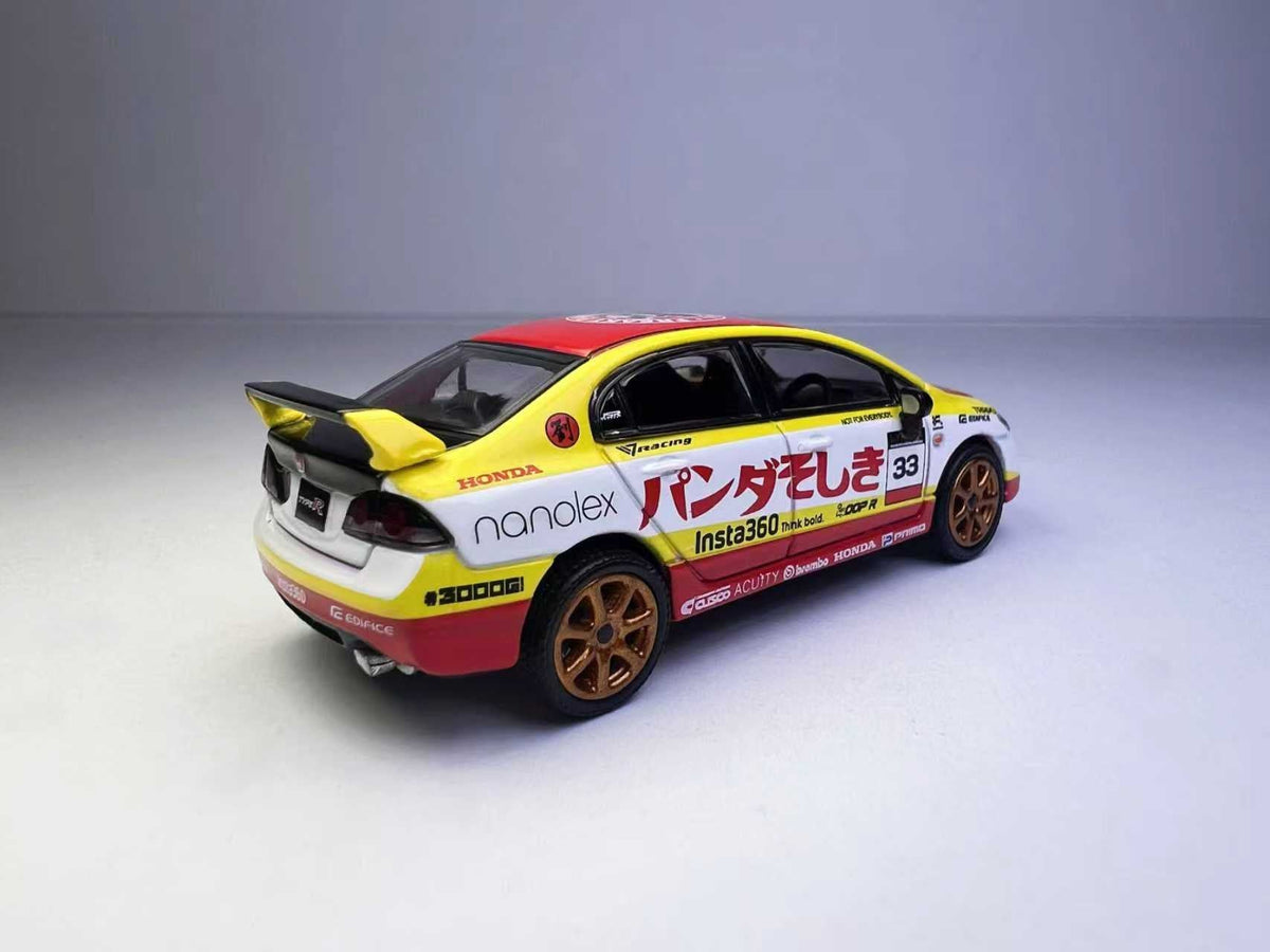 GCD 1:64 2025 THE DIECAST EXPO Honda Civic Type-R FD2 2007 Freaky Panda LL-021-324