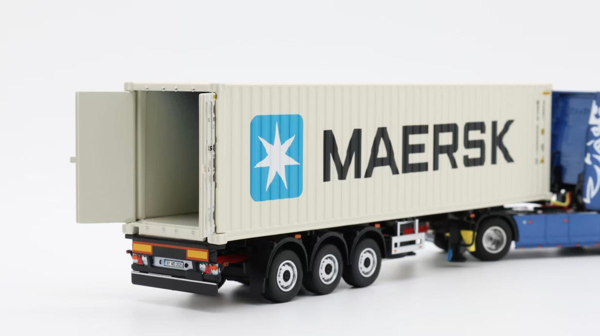 Tubro Truck 1:64 Scania 730S 4x2 Trailer With Extendable Container Trailer Set (6 Versions)
