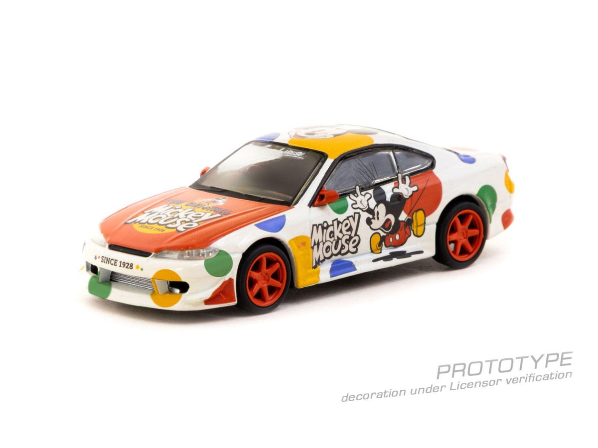 Tarmac Works 1:64 VERTEX Nissan Silvia (S15) Mickey Mouse T64G-023-MK