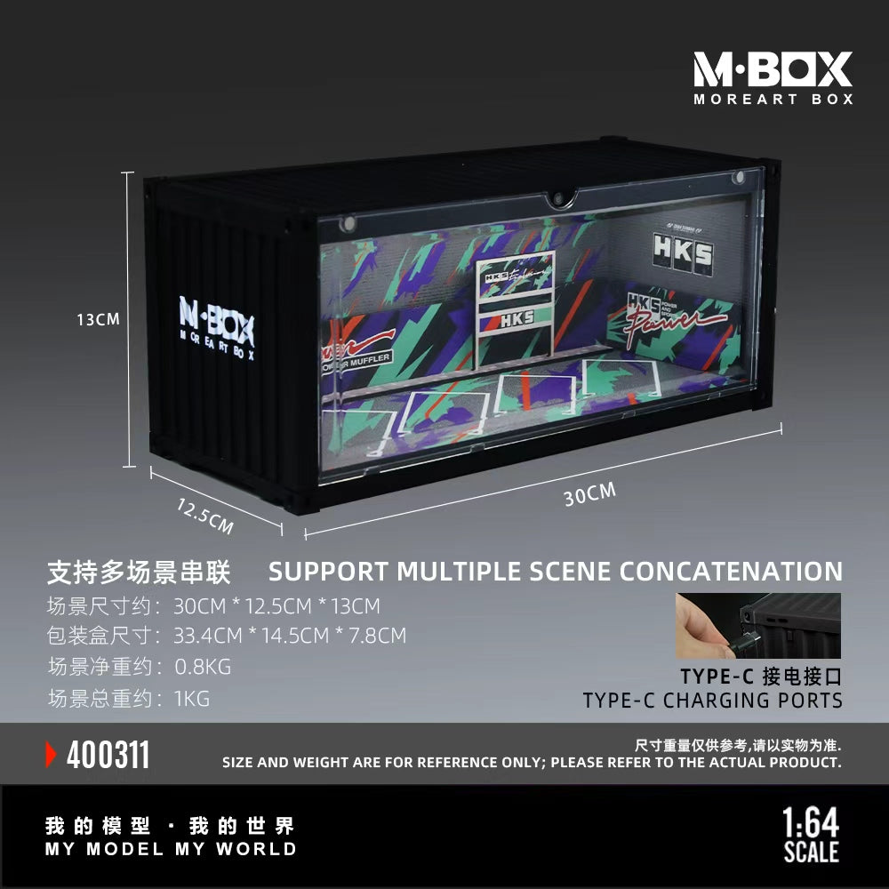MBOX 1:64 CONTAINER MODEL STORAGE SCENE (2 Versions) MB400310/MB400311