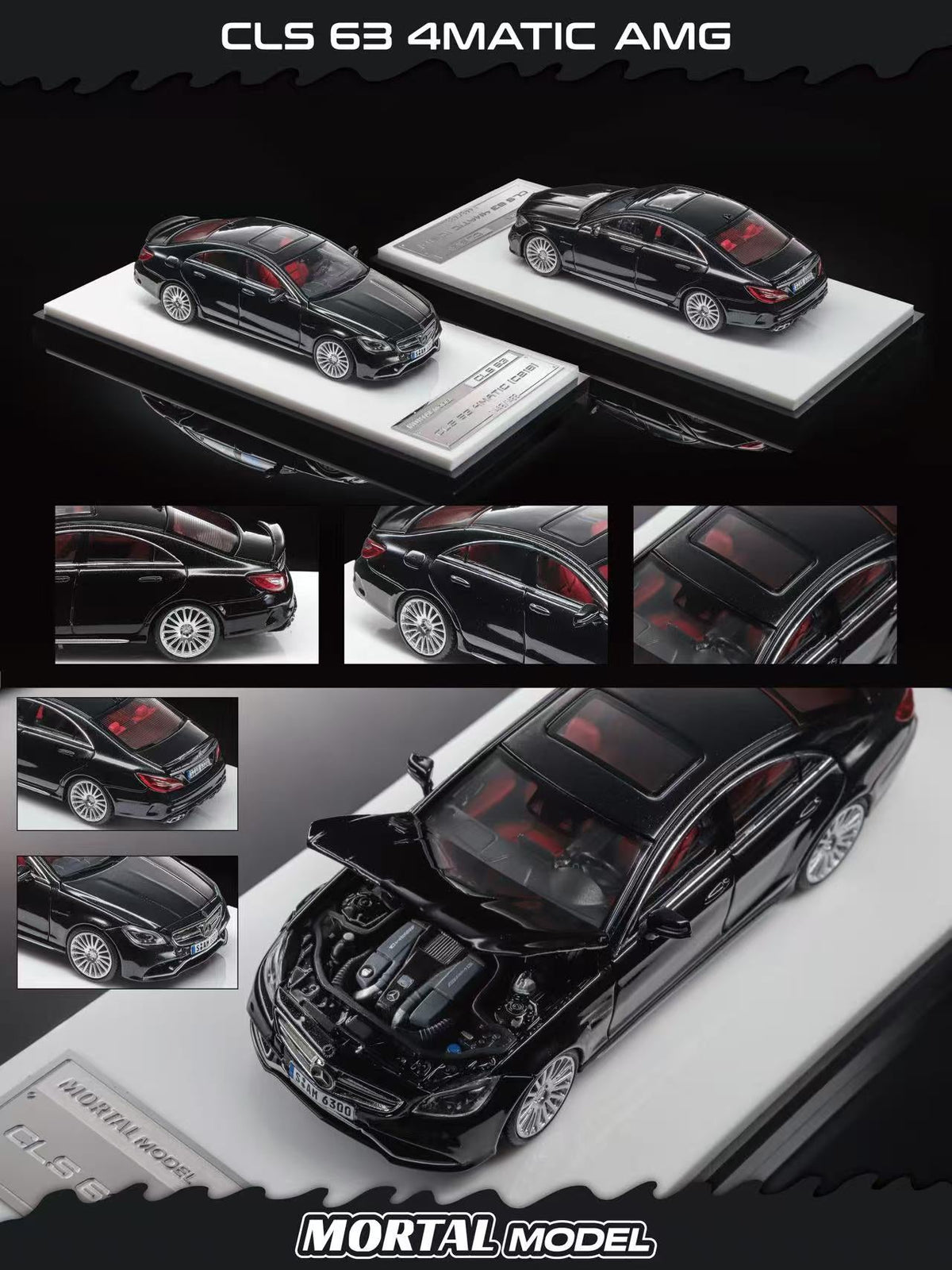 Mortal 1:64 Mercedes Benz CLS63 4MATIC AMG (2 Colours)