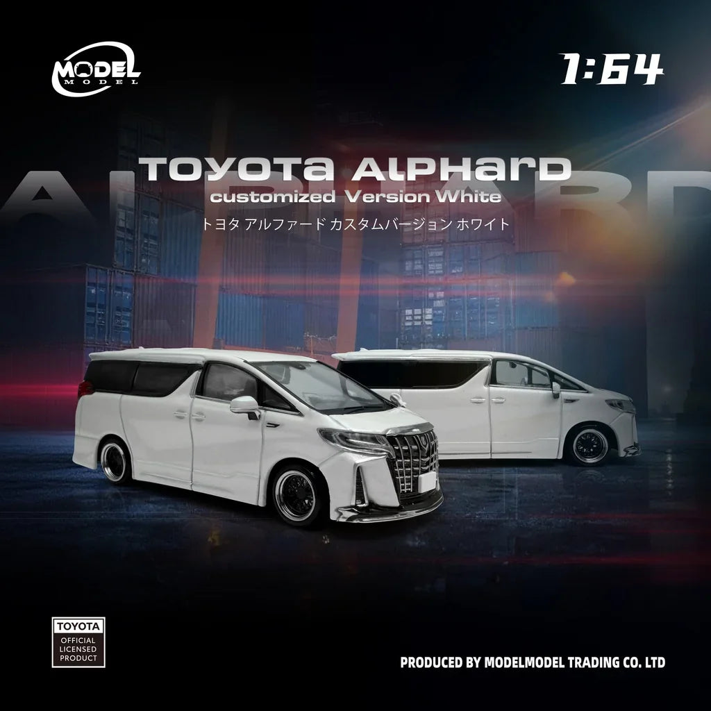 Model Model 1:64 Toyota Alphard White MM64-Alphard-002