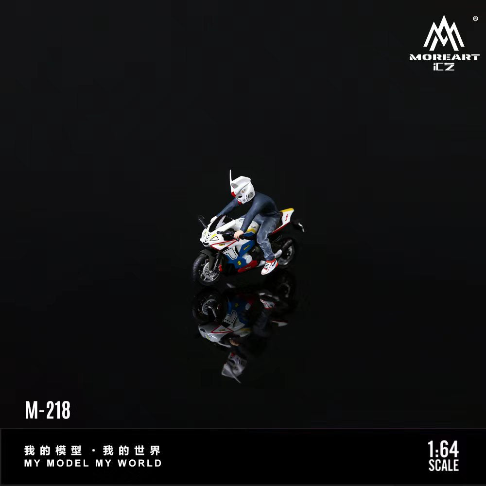MoreArt 1:64 YAMAHA YZF-R1 GUNDAM DECAL MOTORCYCLE MASKED RIDER DOLL. MO222218