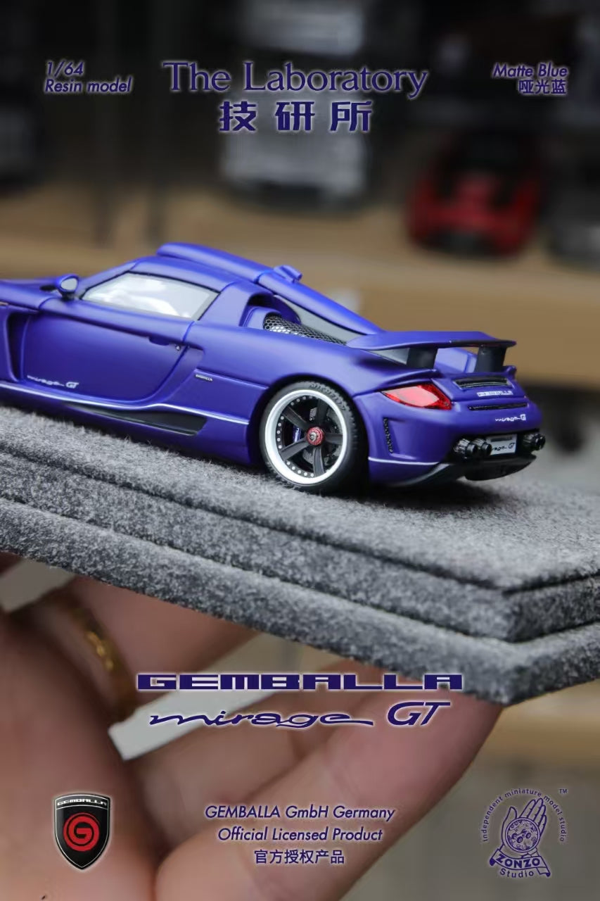 The Laboratory 1:64 Gemballa Mirage GT Matte Dark Blue