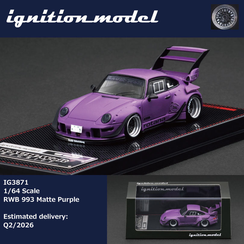 Ignition Model 1:64 Porsche RWB 993 Matte Purple IG3871