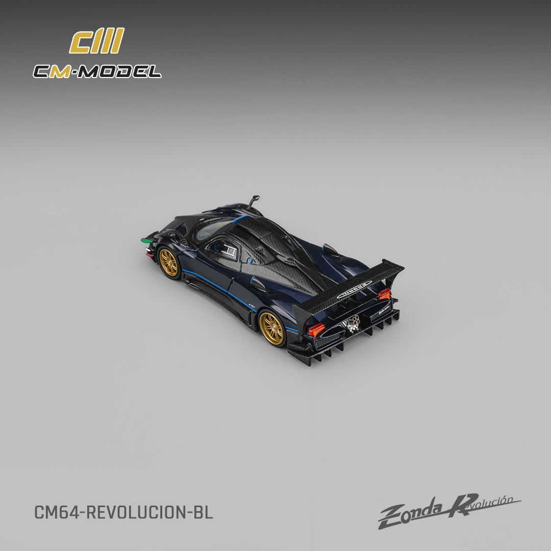 CM Model 1:64 Pagani Zonda Revolucion Metallic blue CM64-Revolucion-BL