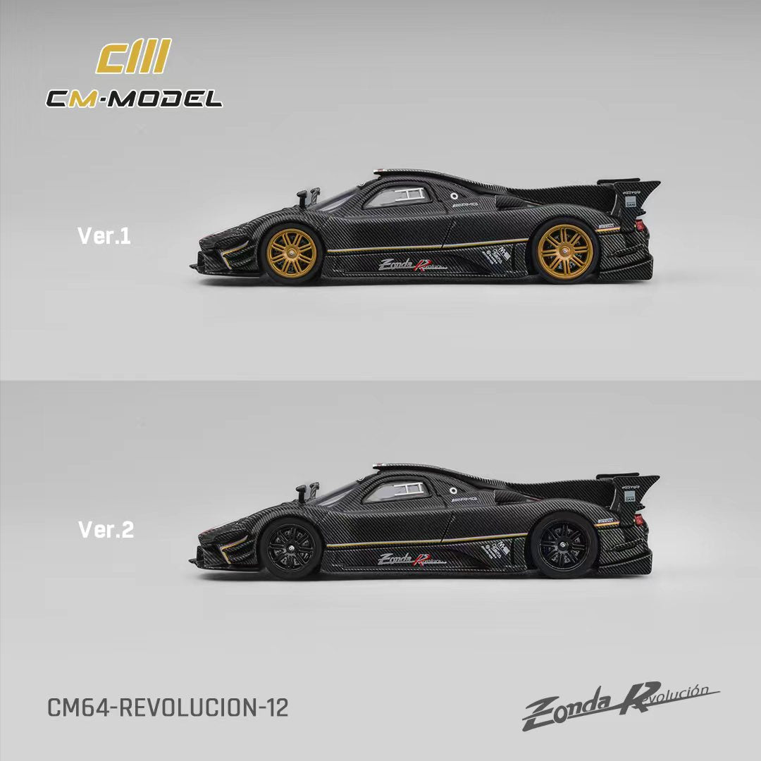 CM Model 1:64 Pagani Zonda Revolution Drycarbon (Complimentary Nürburgring Lap Time Model-Specific Water-Slide Decal ) CM64-Revolucion-12