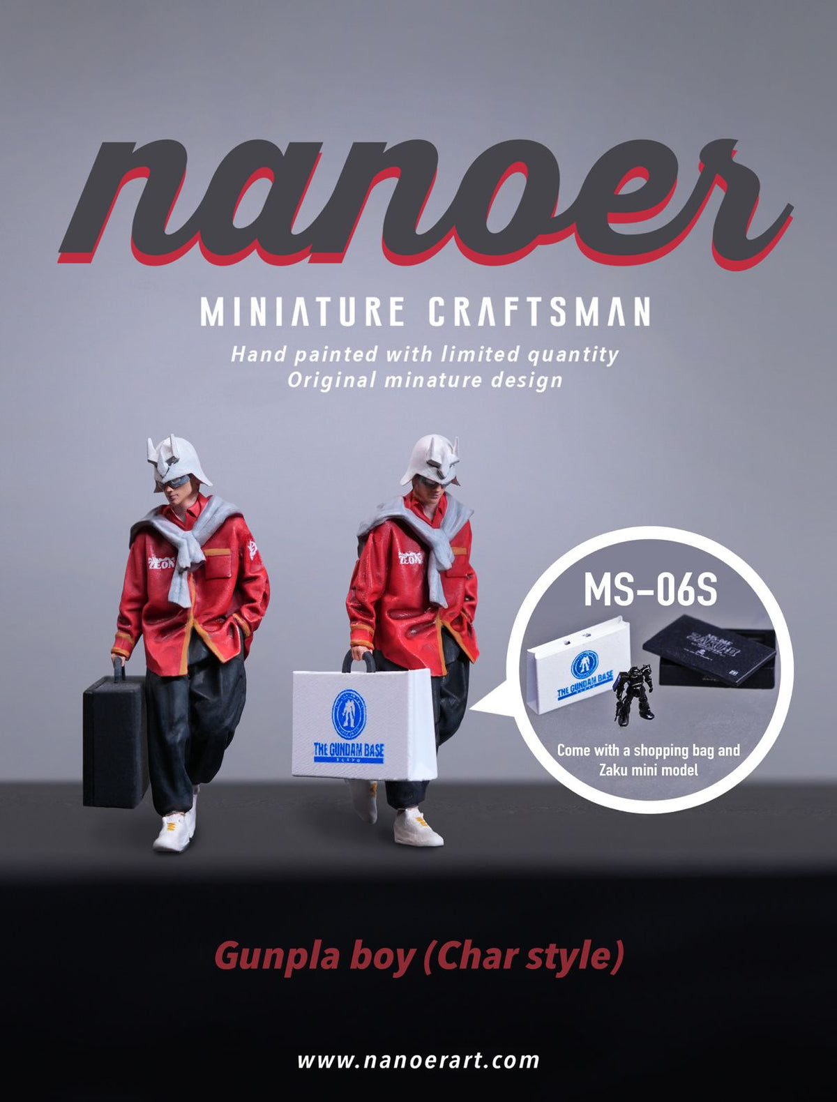 Nanoer 1:64 Gunpla Man (3 Variants)
