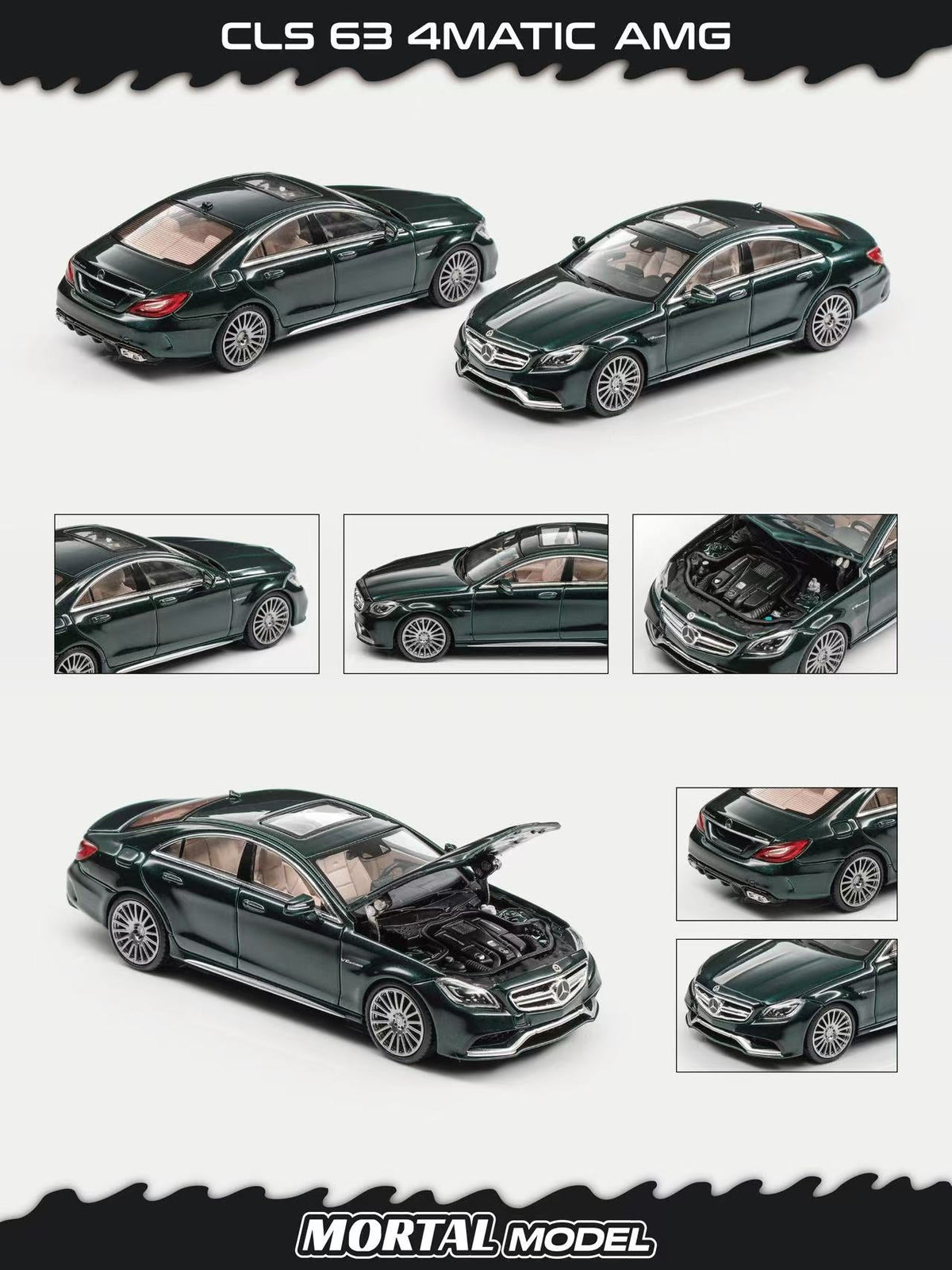 Mortal 1:64 Mercedes CLS 63 4MATIC AMG (2 Colours)