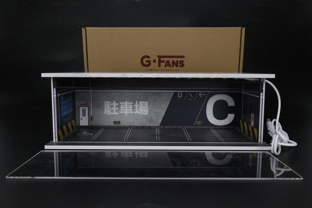 G.Fans MODELS 1:64 Garage with Lights Diorama Model 710022