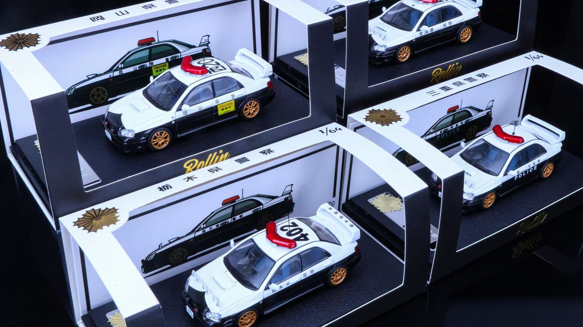 Rollin 1:64 Subaru Impreza Japanese police car (4 Versions)
