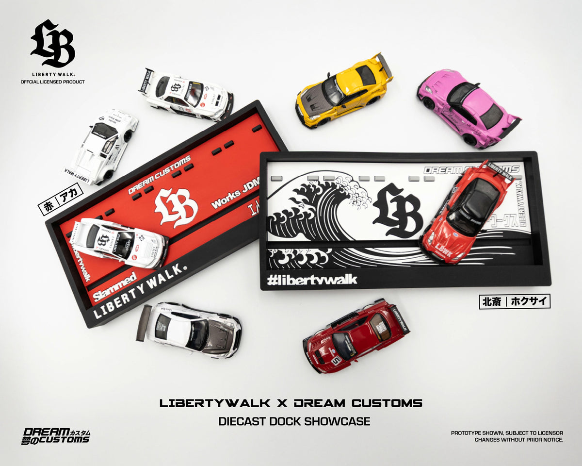 Dream Customs x Liberty Walk - Diecast Dock Showcase RED