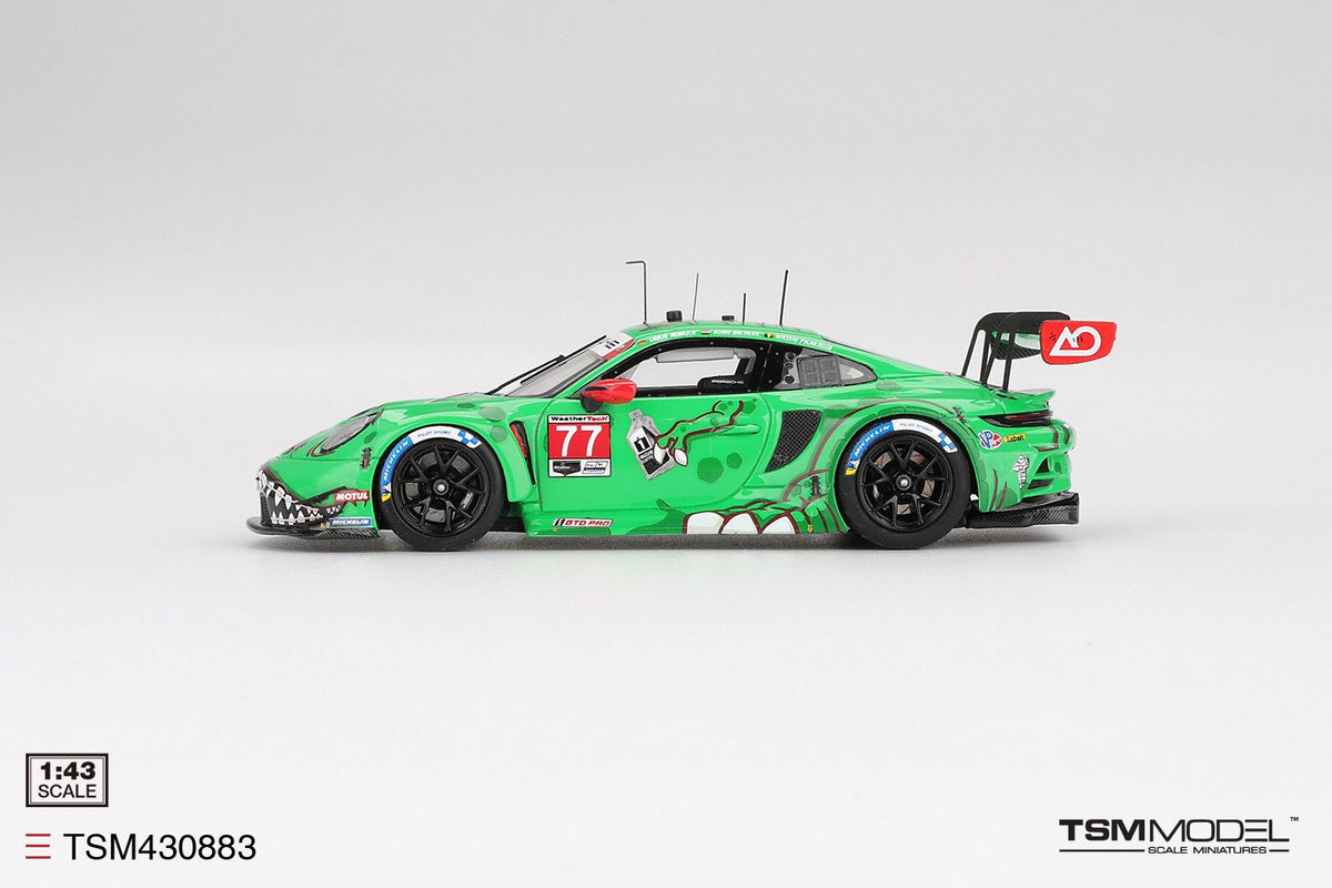 TSM 1:43 Porsche 911 GT3 R (992) #77 AO Racing 2025 IMSA Sebring 12 Hrs Class Winner TSM430883