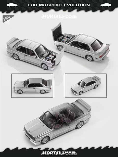 Mortal 1:64 BMW E30 M3 Sedan Version (2 Colours)