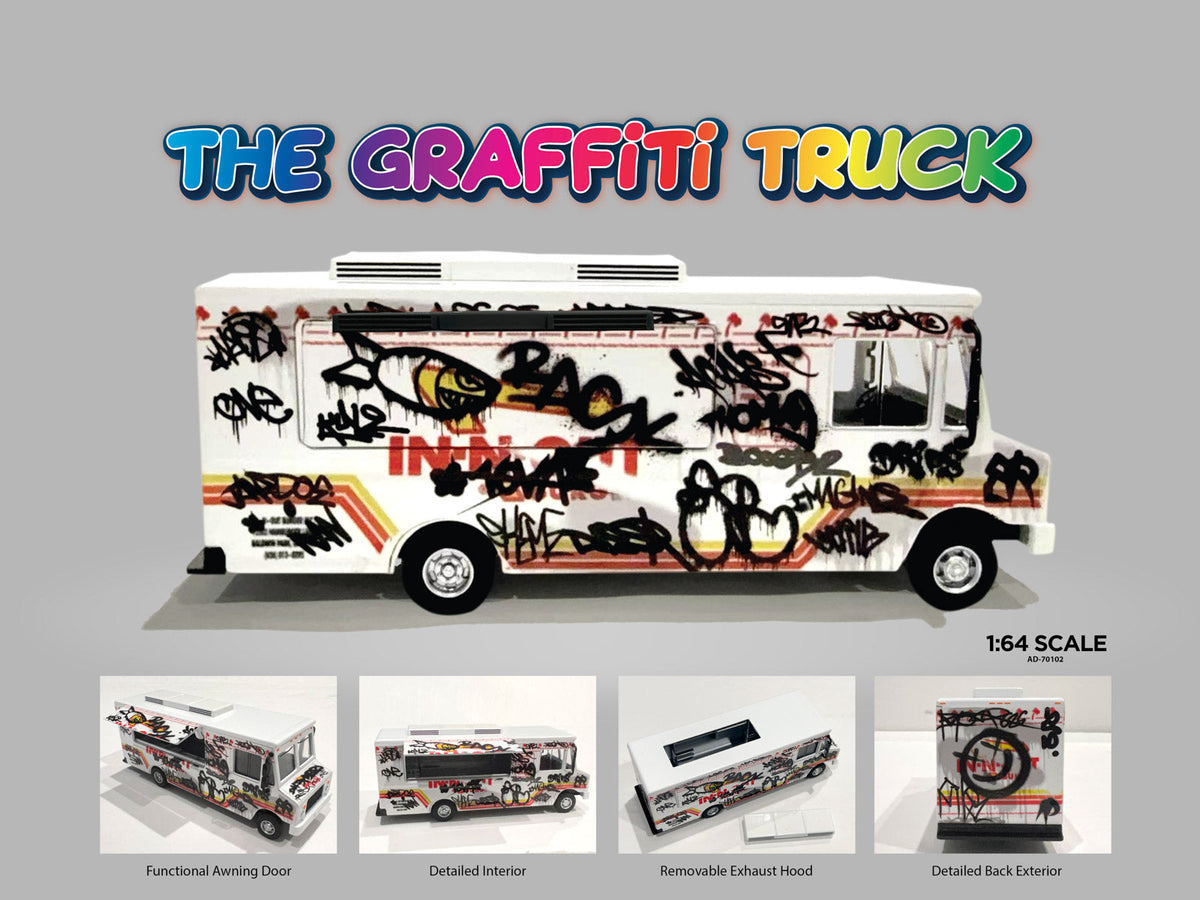 American Diorama 1:64 Food Truck series – Graffiti style AD-70102