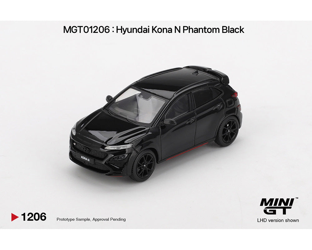 MINIGT 1:64 Hyundai Kona N – Phantom Black – Korea Exclusive MGT01206