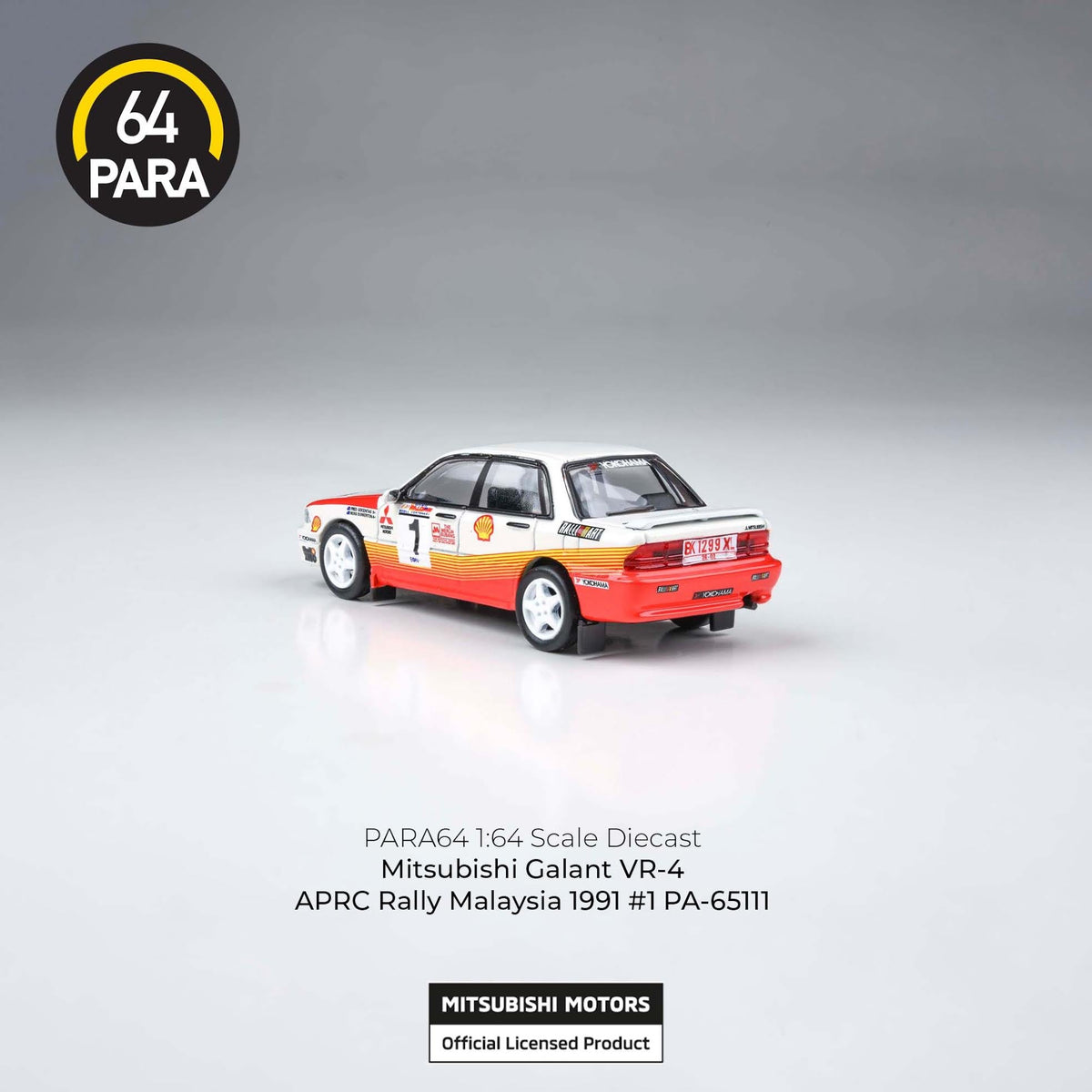 PARA64 1:64 "Mitsubishi Galant VR-4 APRC Rally Malaysia 1991 #1" PA-65111