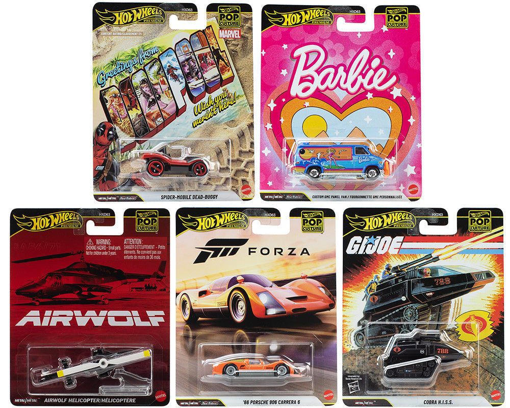 Hot Wheels 1:64 Pop Culture Q Case 2025 Assortment HXD63-956Q