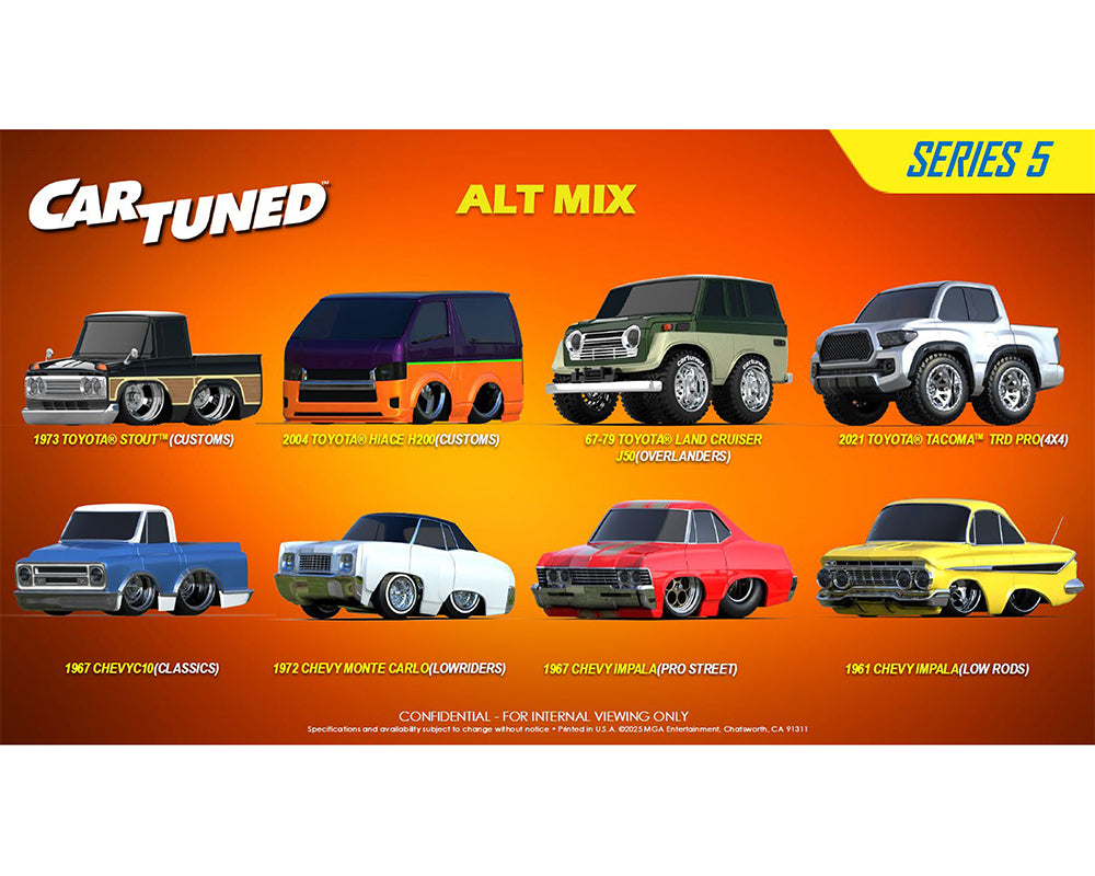 CarTuned 1:64 Series 5 Hobby Alternate 2025 Assortment of 8 592648-XX4