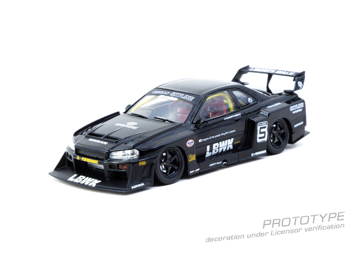Tarmac Works 1:43 Nissan GT LB-ER34 Super Silhouette SKYLINE Black T43-021-BK