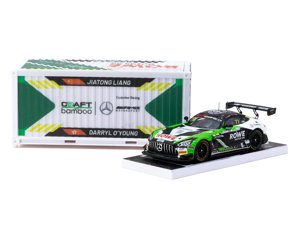 Tarmac Works 1:64 Mercedes-AMG GT3 GT World Challenge Asia 2025 – Beijing Season Finale Craft-Bamboo Racing #77 with Container – HOBBY64 – Special Edition T64-062-25CHN77