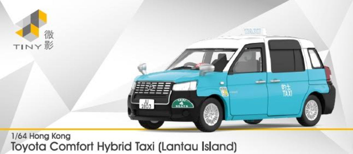 Tiny City 1:64 Toyota Comfort Hybrid Taxi (Lantau Island) (JU2803) ATC66372