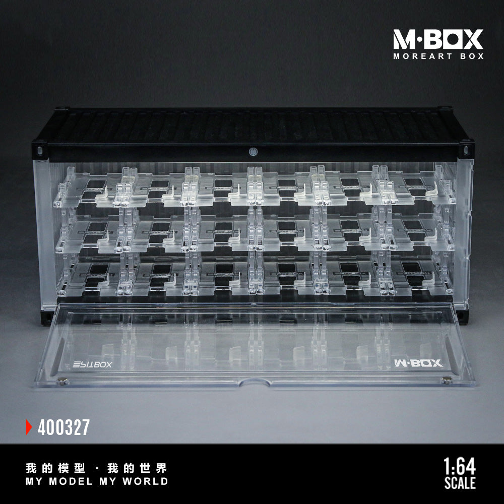 [Preorder] MBOX x PITBOX 1:64 TRANSPARENT THREE-DIMENSIONALPARKING RACK SCENE MB400327