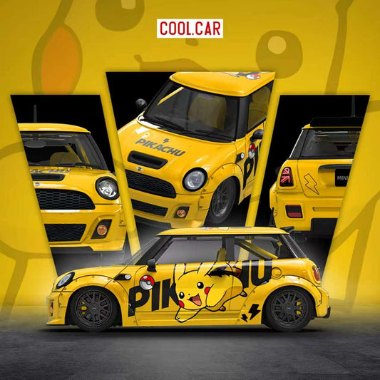 [Preorder] Cool Car 1:64 Mini Cooper Pikachu Livery CC643648