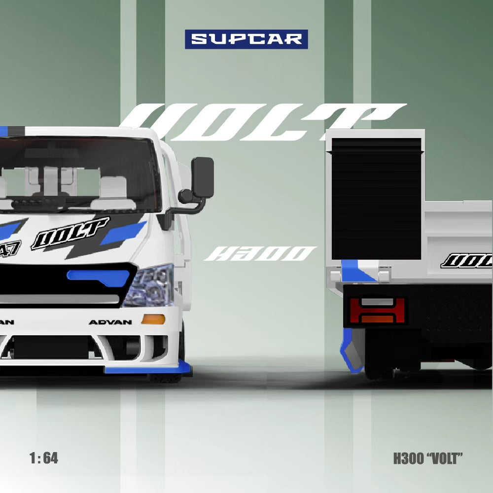 [Preorder] SUPCAR 1:64 ADVAN“VOLT” H300 Blue&White Livery SC647237