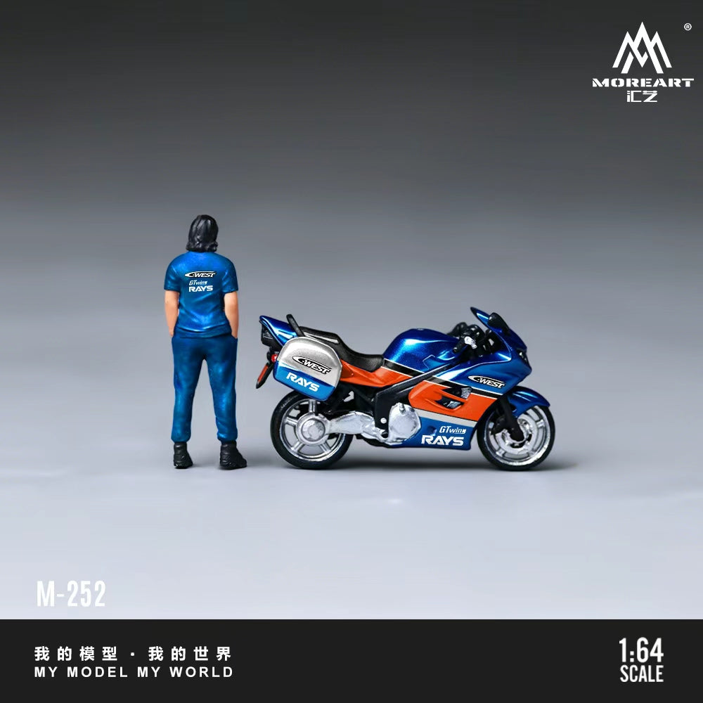 [Preorder] MoreArt 1:64 Triumph Sprint ST 1050 Motorcycle Figure Set MO222252