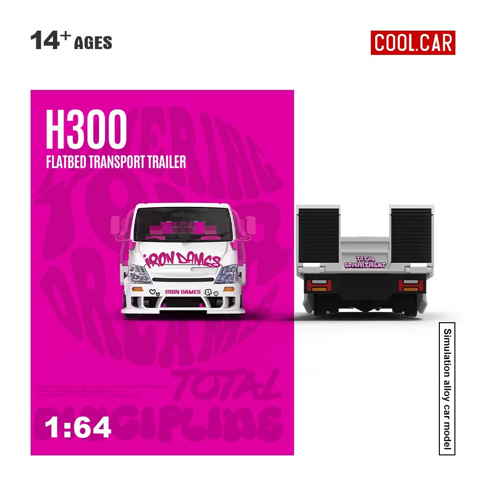 [Preorder] Cool Car 1:64 Hino H300 FLATBED TRANSPORT TRAILER CC647230