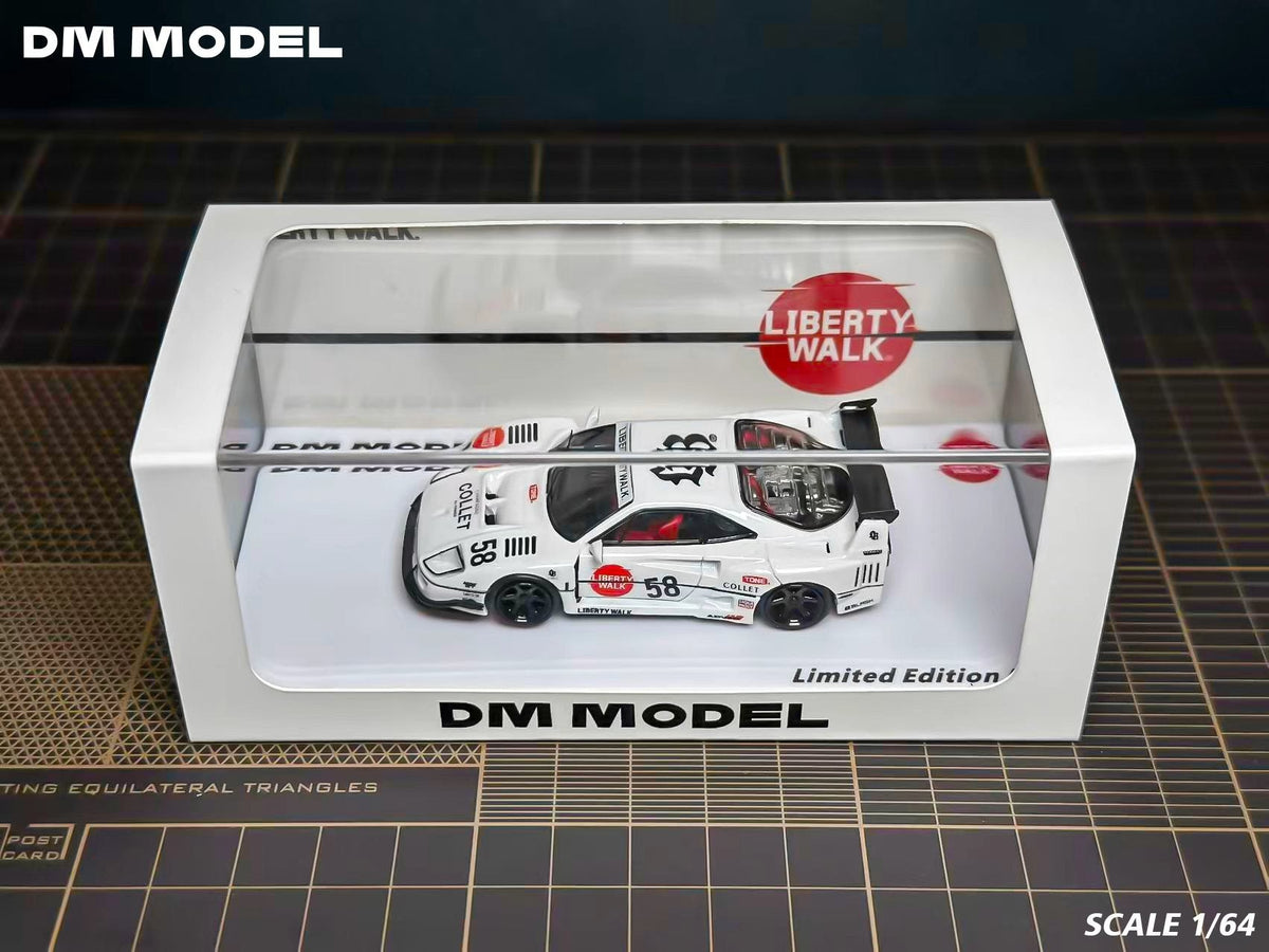 [Preorder] DM Model 1:64 LBWK Ferrari F40 White (2 Versions)