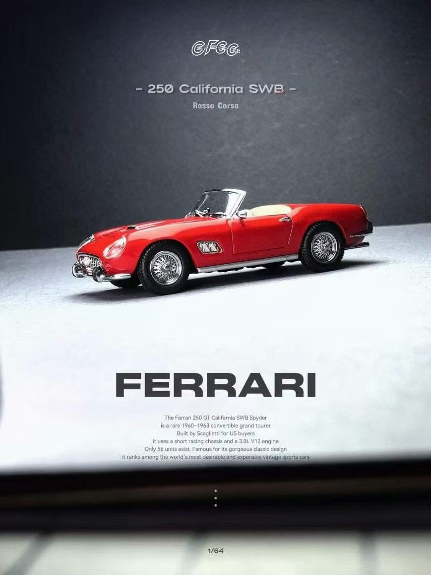 [Preorder] GFCC 1:64 Ferrari California Red