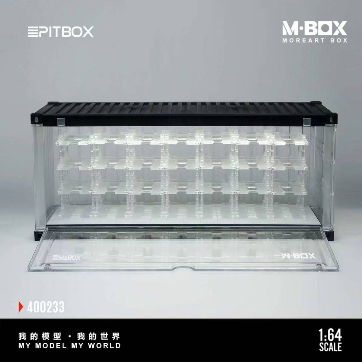 [Preorder] MBOX 1:64 TRANSPARENT CONTAINER TRUCK STORAGE SCENARIO MB400233