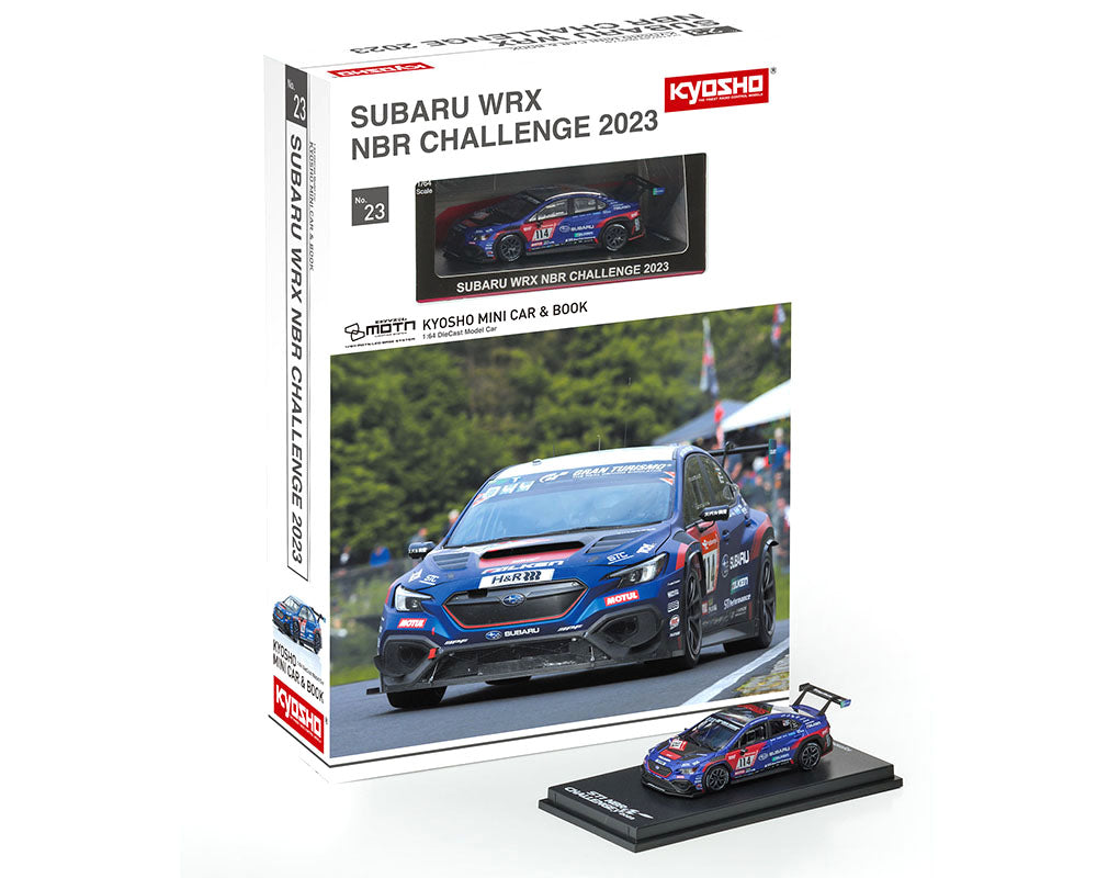 [Preorder] Kyosho 1:64 Kyosho 1:64 Minicar Book Edition Subaru WRX NBR2023 - MOTN LED Base Compatible – Blue (2 Verisons) 07129N23E/07129N23C