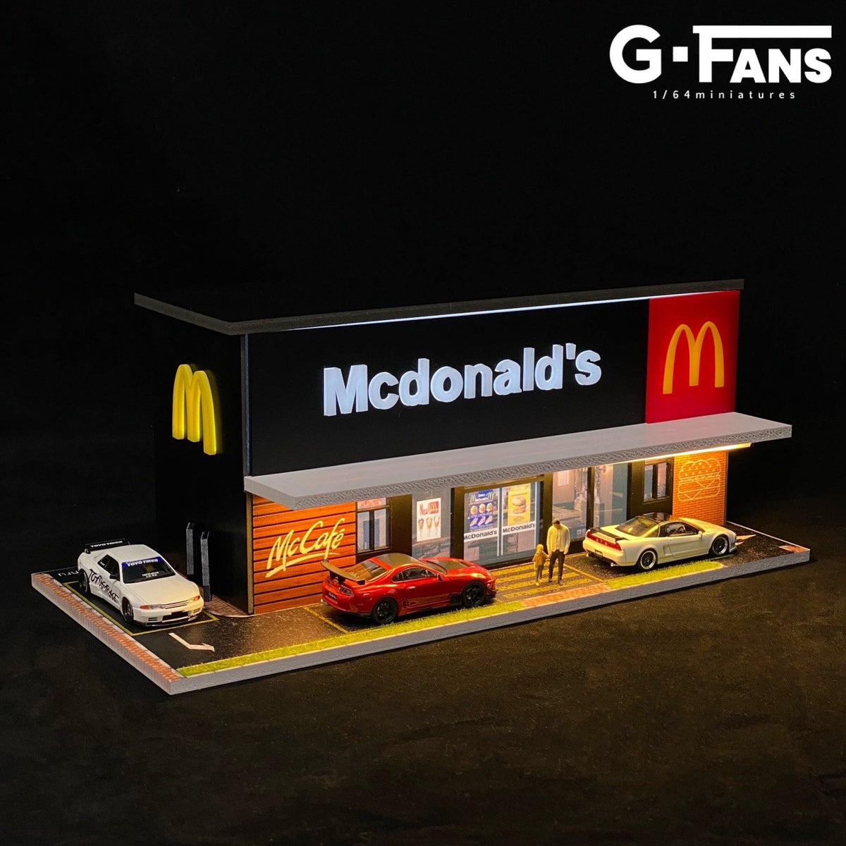 [Preorder] G.Fans 1:64 Diorama McDonald's Fast Food Building 710013