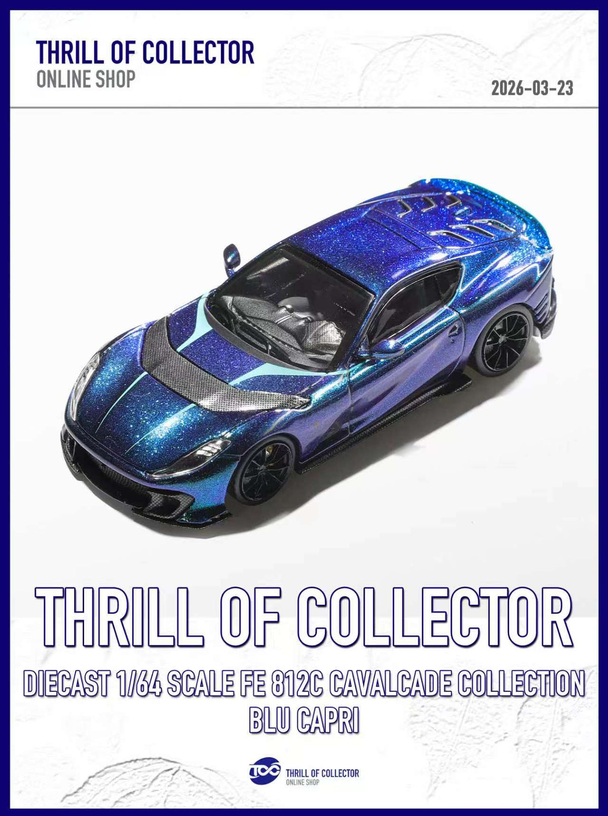 TOC 1:64 Ferrari 812C 3.0 CAVALCADE COLLECTION (4 Colours)