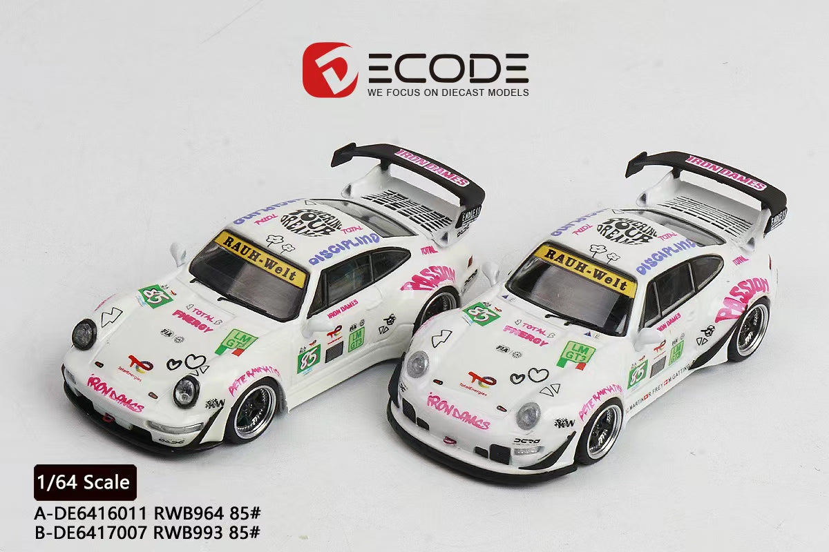 Decode 1:64 Porsche #85 Iron Dames Livery (2 Versions)