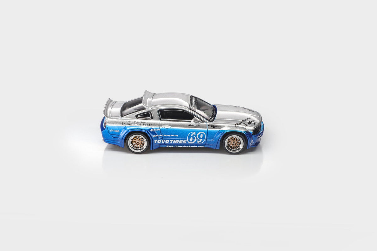 [Preorder] ModelModel 1:64 Pandem Mustang Blue Silver MM64-PM-009