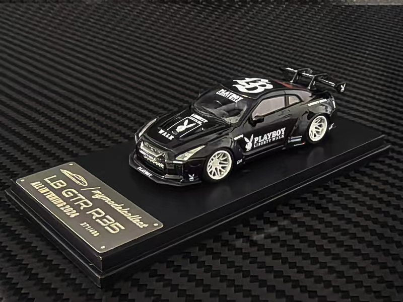 [Preorder] Model Collect 1:64 LB GTR R35 1.5 Glossy Black MC640004O