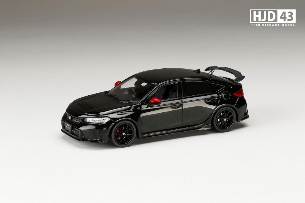 Hobby Japan 1:43  Honda CIVIC TYPE R (FL5) RACING BLACK Package with Genuine Optional Parts (5 Colours)