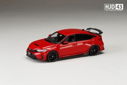 Hobby Japan 1:43  Honda CIVIC TYPE R (FL5) RACING BLACK Package with Genuine Optional Parts (5 Colours)
